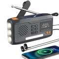 Extralink RADIO AWARYJNE BLUETOOTH SOLARNE Z KORBKA DYNAMO POWERBANK 4000MAH Z LATARKA SOS BT-4000 Przenośny Analogowe i cyfrowe Czarny, Pomarańczowy - 2982122
