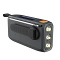 Extralink RADIO AWARYJNE BLUETOOTH SOLARNE Z KORBKA DYNAMO POWERBANK 4000MAH Z LATARKA SOS BT-4000 Przenośny Analogowe i cyfrowe Czarny, Pomarańczowy - 2982124