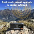 Extralink RADIO AWARYJNE BLUETOOTH SOLARNE Z KORBKA DYNAMO POWERBANK 4000MAH Z LATARKA SOS BT-4000 Przenośny Analogowe i cyfrowe Czarny, Pomarańczowy - 2982129