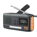 Extralink RADIO AWARYJNE BLUETOOTH SOLARNE Z KORBKA DYNAMO POWERBANK 4000MAH Z LATARKA SOS BT-4000 Przenośny Analogowe i cyfrowe Czarny, Pomarańczowy - 2982123