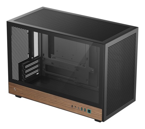 DeepCool CH260 WOOD Micro Tower Czarny, Drewno - 3010880