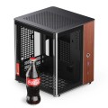 Obudowa PC Jonsbo TK-0, Mini-Tower, Mini-ITX, Tempered Glass, Holz - schwarz - 3023373