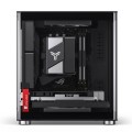 Obudowa PC Jonsbo TK-0, Mini-Tower, Mini-ITX, Tempered Glass, Holz - schwarz - 3023385