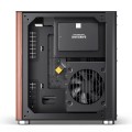 Obudowa PC Jonsbo TK-0, Mini-Tower, Mini-ITX, Tempered Glass, Holz - schwarz - 3023387