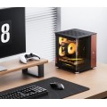 Obudowa PC Jonsbo TK-0, Mini-Tower, Mini-ITX, Tempered Glass, Holz - schwarz - 3023370