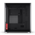 Obudowa PC Jonsbo TK-0, Mini-Tower, Mini-ITX, Tempered Glass, Holz - schwarz - 3023384