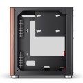 Obudowa PC Jonsbo TK-0, Mini-Tower, Mini-ITX, Tempered Glass, Holz - schwarz - 3023388
