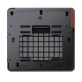 Obudowa PC Jonsbo TK-0, Mini-Tower, Mini-ITX, Tempered Glass, Holz - schwarz - 3023390