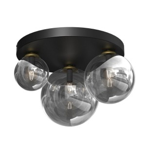 Lampa sufitowa CEILING LIGHT BURSA 3XE14/E27 BLACK/GOLD
