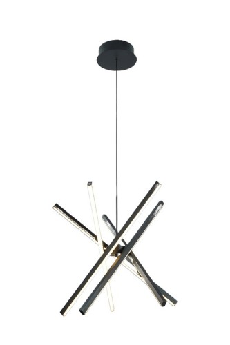 PENDANT LED LIGHT SIBIU 48W 4000K BLACK - 2985217