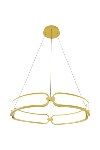 Lampa wisząca LED FIRAT 4000K w kolorze złotym - 2985231
