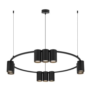 PENDANT LIGHT PORI 10XGU10 ML0373 BLACK