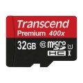 SD microSD Card  32GB Transcend SDHC UHS1 w/adapter - 2985841