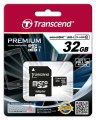 SD microSD Card  32GB Transcend SDHC UHS1 w/adapter - 2985838