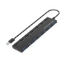 Conceptronic HUBBIES19BP huby i koncentratory USB 3.2 Gen 1 (3.1 Gen 1) Type-A 5000 Mbit/s Czarny - 2986104