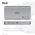 CLUB3D CSV-2563 stacja dokująca Thunderbolt 5 Srebrny - 2986409