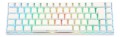 Deltaco Gaming GAM-100-W-DE klawiatura USB + RF Wireless + Bluetooth QWERTZ Niemiecki Biały - 2986808