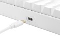 Deltaco Gaming GAM-100-W-DE klawiatura USB + RF Wireless + Bluetooth QWERTZ Niemiecki Biały - 2986806