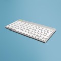 R-Go Tools Ergonomiczna R-Go Compact Break klawiatura, z oprogramowaniem do robienia przerw, QWERTZ (DE), przewodowa, biała - 2986917