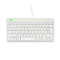 R-Go Tools Ergonomiczna R-Go Compact Break klawiatura, z oprogramowaniem do robienia przerw, QWERTZ (DE), przewodowa, biała - 3024232