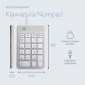 Klawiatura numeryczna Numpad Ścienna Kabel biała - 3024203