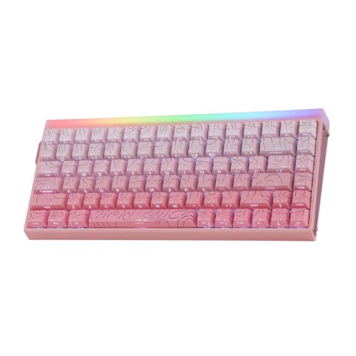 Klawiatura gasket HERO84 HE PINK+Gradient+Contour Dragon King switch RGB AULA - 3011273