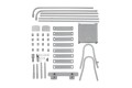 Bestway 58332 / 24 akcesorium/część do basenu Drabina - 2999020