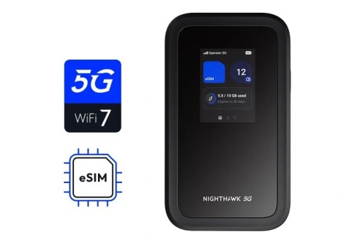 Router Wi-Fi 7 5G Netgear MH7150-100EUS Nighthawk M7 Mobile BE3600 WiFi eSIM USB-C - 3011735