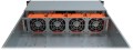 Inter-Tech 2U-20255 Rack Czarny, Stal nierdzewna - 2989741