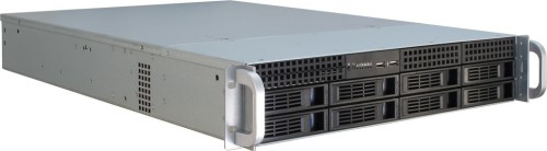 Inter-Tech IPC 2U-2408 Rack Czarny, Stal nierdzewna - 3011848