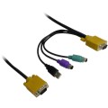 Inter-Tech KVM-1708 konsola rackowa 43,2 cm (17") 1280 x 1024 px Stal Czarny - 2989726