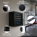 Extralink LITE 12U 530X400 WALL-MOUNTED RACKMOUNT CABINET BLACK Stojak wolnostojący/ścienny/podłogowy Czarny - 2990652