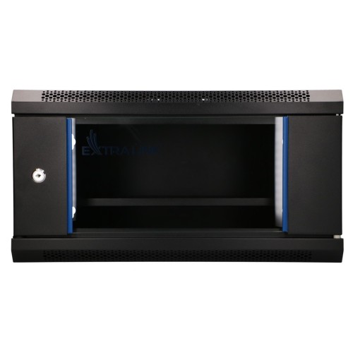 Extralink LITE 4U 530X400 WALL-MOUNTED RACKMOUNT CABINET BLACK Stojak wolnostojący/ścienny/podłogowy Czarny - 3005813