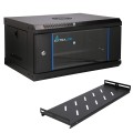 Extralink LITE 4U 530X400 WALL-MOUNTED RACKMOUNT CABINET BLACK Stojak wolnostojący/ścienny/podłogowy Czarny - 3005834