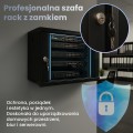 Extralink LITE 4U 530X400 WALL-MOUNTED RACKMOUNT CABINET BLACK Stojak wolnostojący/ścienny/podłogowy Czarny - 3005829