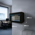 Extralink LITE 4U 530X400 WALL-MOUNTED RACKMOUNT CABINET BLACK Stojak wolnostojący/ścienny/podłogowy Czarny - 3005824