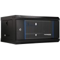 Extralink LITE 4U 530X400 WALL-MOUNTED RACKMOUNT CABINET BLACK Stojak wolnostojący/ścienny/podłogowy Czarny - 3005814