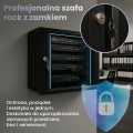 Extralink LITE 9U 530X400 WALL-MOUNTED RACKMOUNT CABINET BLACK Szafa wisząca - 3005848