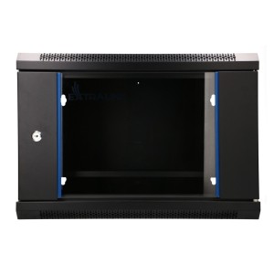 Extralink LITE 6U 530X400 WALL-MOUNTED RACKMOUNT CABINET BLACK Stojak wolnostojący/ścienny/podłogowy Czarny