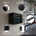 Extralink LITE 6U 530X400 WALL-MOUNTED RACKMOUNT CABINET BLACK Stojak wolnostojący/ścienny/podłogowy Czarny - 3005869