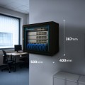Extralink LITE 6U 530X400 WALL-MOUNTED RACKMOUNT CABINET BLACK Stojak wolnostojący/ścienny/podłogowy Czarny - 3005874