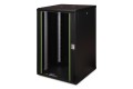 Digitus Szafa sieciowa wisząca Unique 19" 20U rack 600x600, drzwi szyba, czarny, niedzielona, złożona, 100kg - 2990796