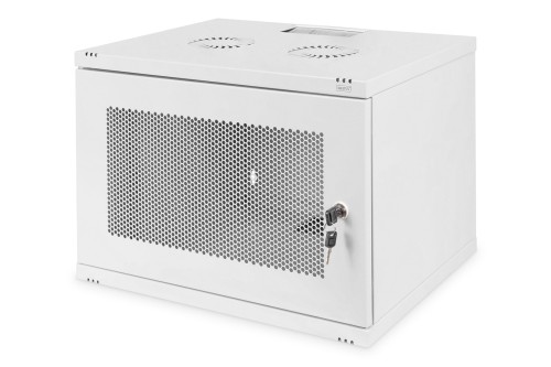 Digitus Szafa sieciowa wisząca 19" 7U rack 540x400, drzwi perforacja, szary, niedzielona, niezłożona, 60kg - 3027066