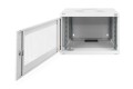 Digitus Szafa sieciowa wisząca 19" 7U rack 540x400, drzwi perforacja, szary, niedzielona, niezłożona, 60kg - 3027068