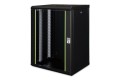 Digitus Szafa sieciowa wisząca Unique 19" 16U rack 600x450, drzwi szyba, czarny, niedzielona, złożona, 100kg - 2991086