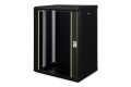 Digitus Szafa sieciowa wisząca Unique 19" 16U rack 600x450, drzwi szyba, czarny, niedzielona, złożona, 100kg - 3027097