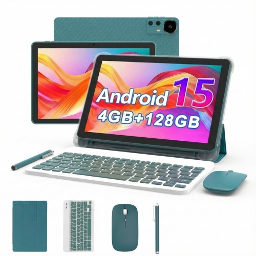 Extralink Tablet CP31 4GB RAM+128GB Niebieski | Tablet | Android 15, 2Mpx+8Mpx, 6000mAh, 1280x800px, klawiatura, mysz, rysik - 2991365