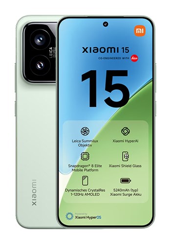 Telefon Xiaomi 15 5G Dual Sim 12GB RAM 256GB - Zielony - 2999617