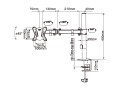 Equip 650151 uchwyt / stojak do monitorów 68,6 cm (27") Biurko Czarny - 3006788