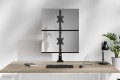 Neomounts DS60-600BL2V uchwyt / stojak do monitorów 81,3 cm (32") Biurko Czarny - 3029535
